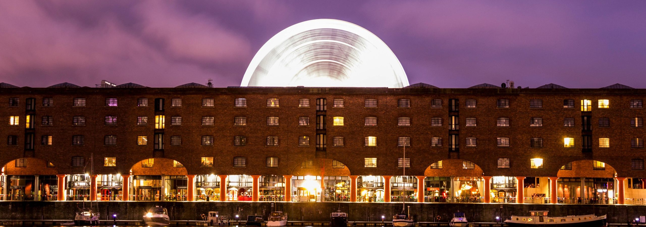 Liverpool Docks at night