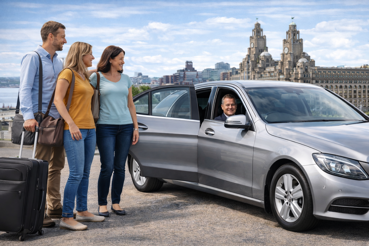 Private driver to Liverpool city centre with professional private hire vehicle