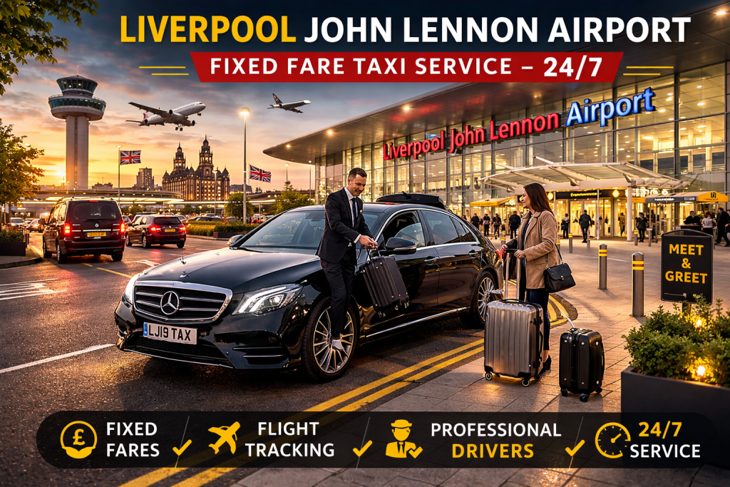 Liverpool Airport Taxi fixed fare transfer service