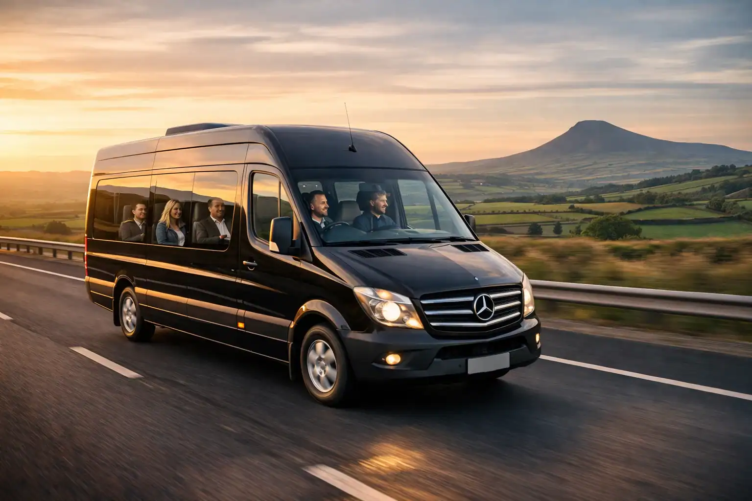 Long Distance Minibus Hire Liverpool group travel across the UK