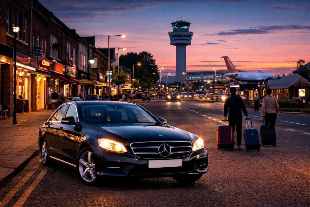 South Liverpool Airport Taxi executive airport transfer vehicle in Allerton area