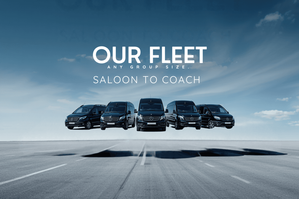 Our fleet Time Travel Private Hire saloon to coach